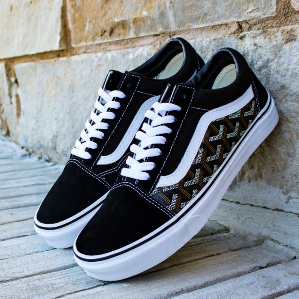 Custom Made Old Skool Goyard Vans